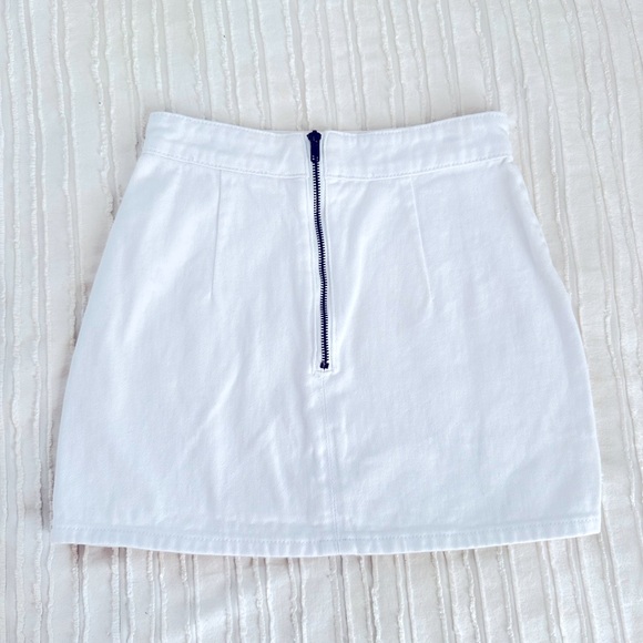 Princess Polly Lioness White Mini Skirt Size XS - Picture 4 of 5